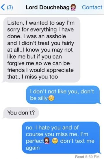 17 Ex Text Responses That Are As Legendary As They Are Savage Text Responses, Apology Text, Sorry Text, Ignore Text, Cute Texts For Her, Text Message Quotes, Man Back, Long Love Quotes, Sorry Quotes