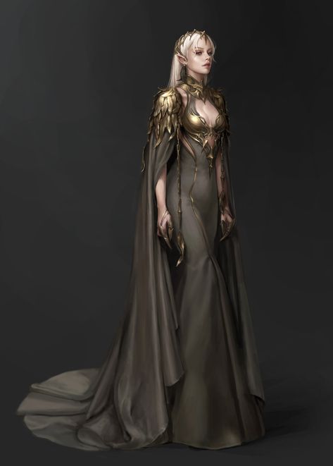 Look Gatsby, Two And Half Men, Elven Queen, Fantasy Queen, Elven Dress, Elf Dress, Queen Outfits, Female Elf, Elf Art