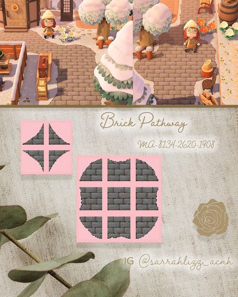 Gray Brick, Bug Images, Brick Pathway, Brick Path, Grey Brick, Stone Path, Animal Crossing Game, Gaming Decor, Animal Crossing Qr