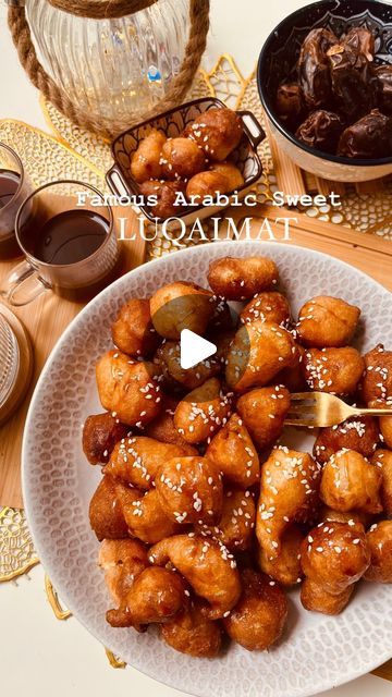 Luqaimat Recipe, Ramadan Recipe, Arabic Dessert, Easy Sweets, Shrimp Recipes Easy, Ramadan Recipes, Recipe Video, March 27, Shrimp Recipes