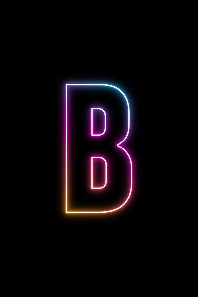 Anime Letter, Pink Neon Wallpaper, Camera Tattoo Design, Retro Synthwave, Art Deco Design Graphics, B Font, Alphabet Letters Images, Neon Letters, Gold Design Background