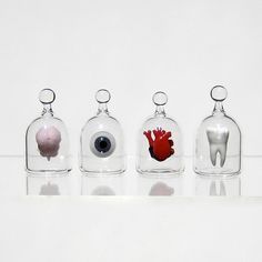 Anatomical Heart in a Jar Hand Blown Glass Miniature by kivaford Heart Anatomical, Anatomically Correct Heart, Adornos Halloween, Miniature Bottles, Anatomical Heart, Mini Things, Mini Bottles, In A Jar, Hand Blown Glass