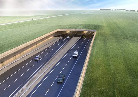 controversial highway tunnel under stonehenge receives UK government's final green light Construction Work, Planning Permission, New Roads, Pitched Roof, Stonehenge, Salisbury, Tom Holland, Architecture Building, World Heritage Sites