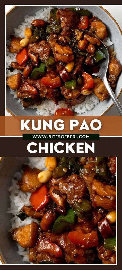 Kung Pao Chicken Recipe, Stir Fry Recipes Chicken, Vegetarian Meal Prep, Chinese Cooking Recipes, Chicken Pieces, Fry Recipes, Fry Sauce, Dinner With Ground Beef, Chicken Breast Recipes Healthy