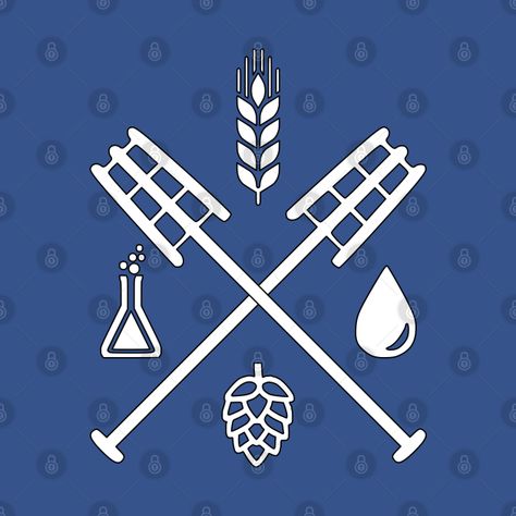 Beer Tattoo, Beer Tattoos, Beer Ingredients, Beer Merchandise, Beer Design, Light Beer, Kids Stickers, Paddles, Home Brewing