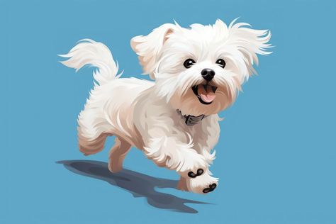 Dog maltese terrier mammal. AI generated Image by rawpixel. | free image by rawpixel.com / J Ramasoot Maltese Terrier, Maltese Dog Drawing, Maltese Cartoon, Maltese Dog Drawing Cartoon, Maltese Drawing Cartoon, Maltese Illustration, Maltese Dog Illustration, Maltese Painting Acrylic, Dog Caricature