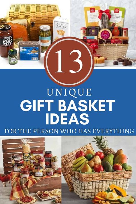 Fruits Basket Ideas Gift, Chili Basket Gift, Cheese And Cracker Gift Basket Ideas, Home Goods Gift Basket, Healthy Food Gift Basket Ideas, Food Themed Gift Baskets, Meat And Cheese Basket Gift Diy, Christmas Fruit Basket Ideas, Diy Food Gift Baskets