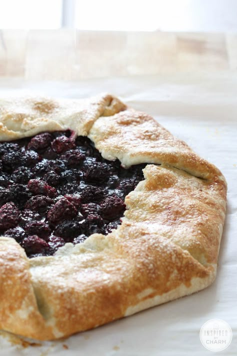 Blackberry Crostata | Inspired by Charm #ayearofpie Lemon Galette, Crostata Recipe, Blackberry Recipes, Inspired By Charm, Scoop Of Ice Cream, Eat Dessert First, Pies And Tarts, Pie Dessert, Cannoli