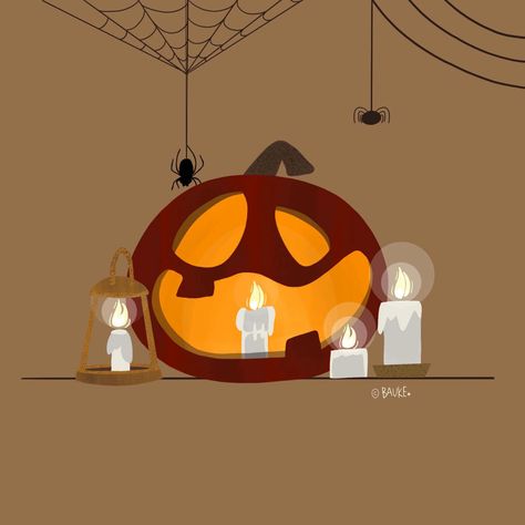 Jackolantern Illustration, Jack O Lantern Illustration, Jackolantern Drawing, Jack O Lantern Drawing, Drawings For Mom, Cute Sketching, Candles Illustration, Lantern Drawing, Candle Illustration