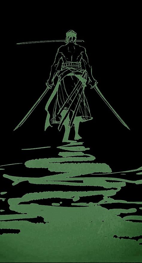 Dark Zoro Wallpapers, Roronoa Zoro Phone Wallpaper, One Piece Green Aesthetic, Zoro Anime Wallpaper, Zorro One Piece Wallpaper, One Piece Quotes Inspiration, Green Anime Aesthetic Wallpaper, Zoro Lockscreen, Dark Pirate Aesthetic