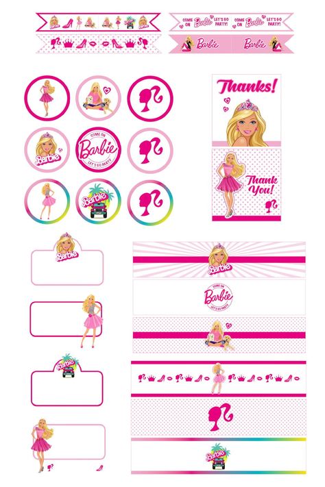 Are you planning a Barbie party? We’ve got a collection of FREE BARBIE “Let’s Go Party” printables that are perfect for any budget!It doesn’t matter whether you’re 3 or 30, Barbie parties are one of our most popular party themes this year and are a great way to have fun and make memories that last a lifetime! See more party ideas and share yours at CatchMyParty.com Barbie Happy Birthday Banner, Barbie Parties, Barbie Happy Birthday, Barbie Cake Topper, Popular Party Themes, Printable Barbie, Printable Banner Letters, Barbie Party Decorations, Barbie Doll Cakes