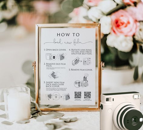 Take A Photo Sign, Instax Square, Polaroid Wedding, Instax Mini 9, Reception Sign, Wedding Reception Signs, Photo Guest Book, Reception Signs, Polaroid Pictures