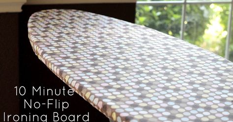 Make an ironing board cover in 10 minutes, without flipping, tracing or measuring. Tutorial by Make It Handmade! Diy Ironing Board Covers, Diy Ironing Board, Applique Onesie, Ironing Board Cover, Ironing Board Covers, Board Covers, Free Sewing Patterns, Ironing Board, Sewing Studio