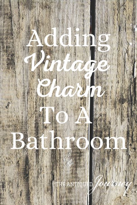 Shabby Chic Half Bathroom Ideas, Antique Mirrors For Bathroom, Old Fashioned Bathroom Decor, Old Time Bathroom Ideas, Antique Brass In Bathroom, Bathroom Ideas Vintage Modern, Half Bath Vintage Decor, Shabby Chic Bathroom Decor Ideas Cottage, Small Bathroom Vintage Ideas