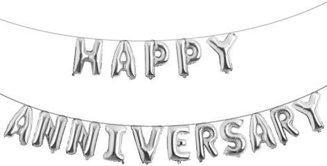 Amazon.com: 16 inch Multicolor Happy Anniversary Letter Balloons Banner Round Anniversary Balloon Banner for Anniversary Party Decorations Supplies (Anniversary Silver) : Home & Kitchen Happy Anniversary Letter, Happy Anniversary Lettering, Anniversary Letter, Anniversary Banner, Anniversary Party Decorations, Balloon Banner, Letter Balloons, Anniversary Party, Anniversary Parties