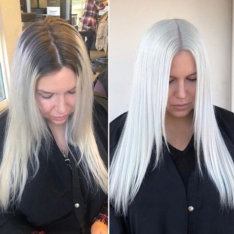 Nordic White Hair, Nordic White Hair Color, Vik White Hair, Platinum Blonde Hair Care, Arctic Fox Silver Hair Dye, Olaplex No 0 And 3, Grey Hair Color Silver, Perfect Blonde Hair, Glamour Hair