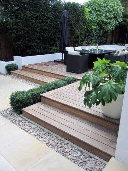 Deck Designs For Small Backyards Veranda Design, Backyard Patio Deck, Deck Steps, Patio Deck Designs, Deck Designs Backyard, Decks Backyard, Backyard Deck, Deck Garden, Building A Deck