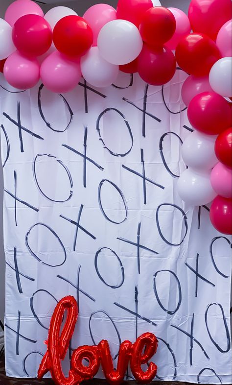 Xoxo Photo Backdrop, Valentines Photo Booth Backdrop, Xoxo Backdrop, School Dance Decorations, Valentine Photo Backdrop, Valentines Photo Booth, School Dance Ideas, Valentine Backdrop, Dance Decorations