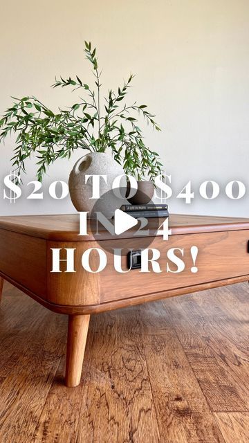 Erin Shuford • DIY Furniture Flips • MCM Refinishing on Instagram: "Need to make some extra 💰? Hate your old furniture and want to update it? Give furniture flipping a try! Comment the word “FLIP” to get a list of the products I used sent straight to your DMs! *affiliate links* #furnitureflipping #furnitureflipper #furnitureflip #potterybarn #potterybarndupe #mcm #midecenturymodern #coffeetable #coffeetabledecor" Diy Mcm Coffee Table, Mcm Coffee Table, Diy Furniture Flip, Furniture Flipping, Furniture Flips, Mcm Furniture, Flipping Furniture, Old Furniture, Decorating Coffee Tables