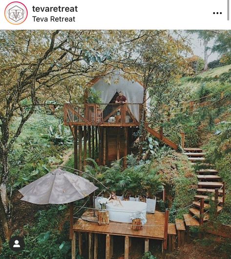 Tent Tree House, Apaneca, Yurt Living, Treehouse Cabins, Eco Lodges, Hawaiian Homes, Jungle House, Timber Architecture, Cool Tree Houses