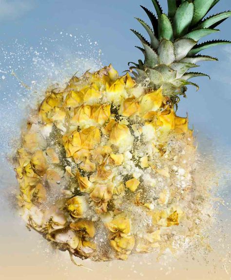 Dole - Fruit Explosion shot by Jonathan Knowles #explosion #explode #fruit #dole #pineapple Jonathan Knowles, Fruit Shoot, Still Life Artists, Splash Images, Fruit Packaging, Art Major, Food Advertising, Fruit Food, Photographer Advertising