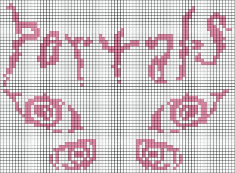 Melanie Martinez Pixel Art Grid, Crochet Melanie Martinez Portals, Alpha Patterns Words, Melanie Martinez Alpha Pattern, Melanie Martinez Crochet Pattern, Pixel Art Alpha Pattern, Melanie Martinez Pixel Art, Speak Now Crochet Grid, Minecraft Alpha Pattern