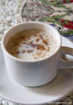 Hot Turkish Wintertime Drink – Salep | Food and Tools Turkish Coffee Machine, Tea Bread, Drink Recipe Book, Gourmet Desserts, Eastern Cuisine, Grilling Gifts, Molecular Gastronomy, Kitchen Appliance, Middle Eastern Recipes