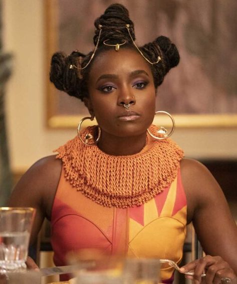 KiKi’s Coming Up Coming 2 America, Kiki Layne, Coming To America, Performance Hairstyles, Beach Weekend, Eddie Murphy, Wakanda Forever, Stage Costume, African American Hairstyles