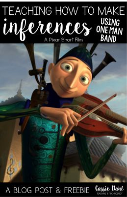 Using movie shorts in the classroom can be very engaging. Guide your students to make inferences using a Pixar short. The post includes two free graphic organizers to help your students! Perfect to use for any book or video. Planning School, Pixar Shorts, 6th Grade Reading, Making Inferences, Man Band, Teaching Technology, 4th Grade Reading, Curriculum Development, Teaching Students