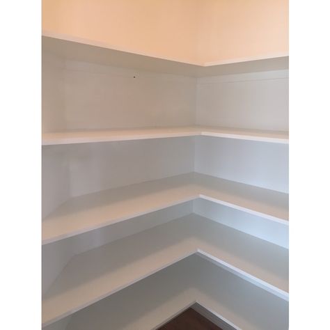 Product Image 2 Melamine Shelving, Wood Closet Shelves, Wall Mounted Shelving, Pantry Closet Design, Garage Organization Systems, House Pantry, Franklin Homes, Wood Closet, Laminate Wall