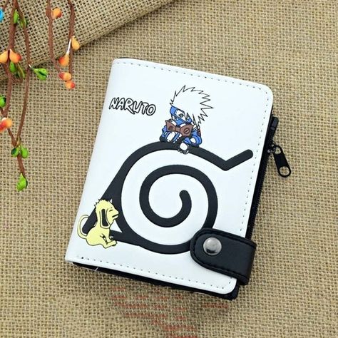 Kakashi Symbol, Naruto Wallet, Anime Wallet, Hidden Leaf Village, Sailor Moon Cat, Leaf Village, One Piece Merchandise, Cat Purse, Tony Chopper