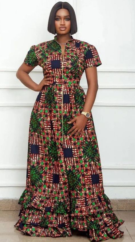 Dresses For Church, Ankara Design, African Print Maxi Dress, African Print Jumpsuit, Ankara Long Gown, Goddess Fashion, Beautiful Ankara Styles, Ankara Long Gown Styles, Ankara Fashion