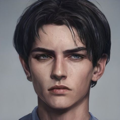 Levi Ackerman, Hair, Black