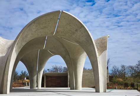 Confluence Park, San Antonio  Lake|Flato Architects Confluence Park, San Antonio Zoo, Lake Flato, Church Building Design, Festival Stage, Arch Building, San Antonio River, Outdoor Stage, Pavilion Architecture