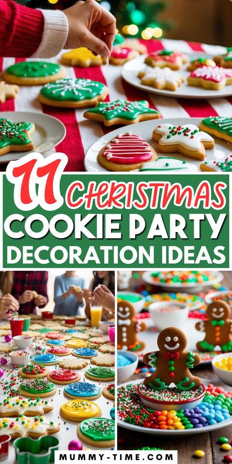 I love hosting Christmas cookie decorating parties. They're a fun way to get into the holiday spirit and spend time with friends and family. Cookie decorating brings out everyone's creativity and adds a festive touch to the season. Yea Party Cookies, Christmas Cookie Decorating Party Ideas, Kids Christmas Cookie Decorating Party, Cookie Decoration Party, Christmas Cookie Decorating For Kids, Kids Cookie Decorating Party, Cookie Party Ideas, Sugar Cookie Decorating Party, Kid Cookie Decorating Party