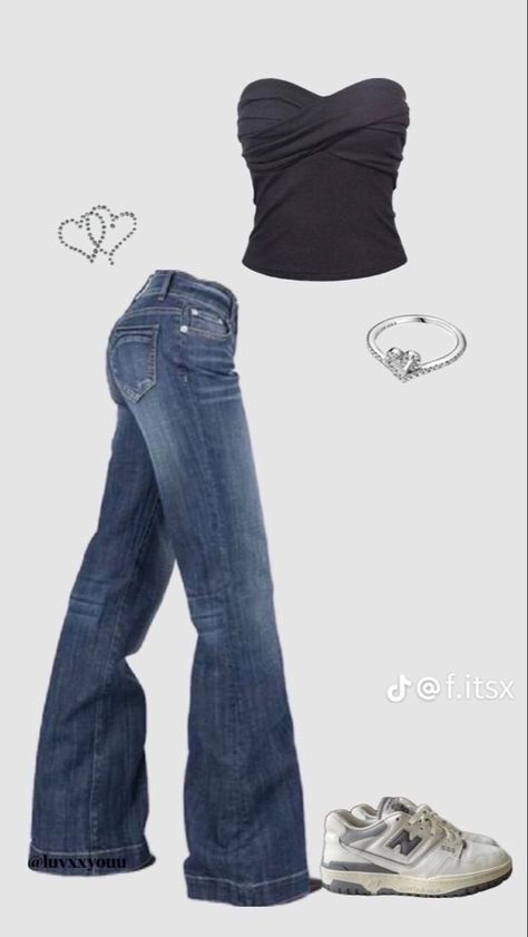 Outfit idea How To Have Style, Plus Style, Outfit Plus Size, Latina Fashion Outfits, 2000s Fashion Outfits, Stil Inspiration, Swaggy Outfits, Low Rise Jeans, Cute Everyday Outfits