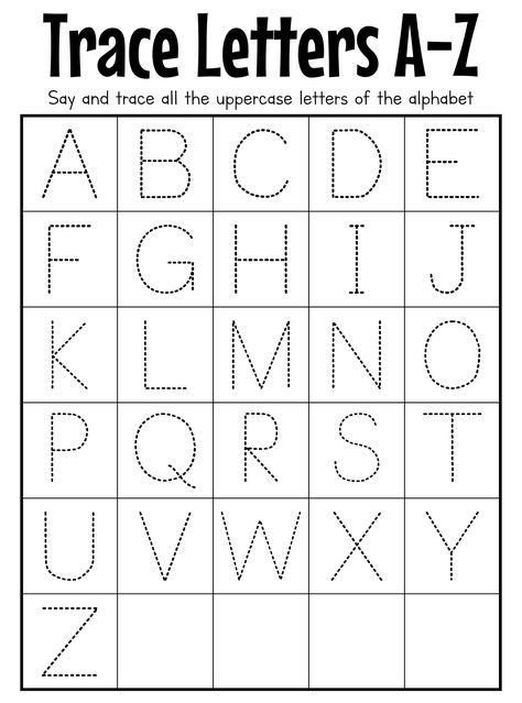 Capital Letter Tracing Worksheet Capital Alphabet Worksheets, Trace Alphabet Worksheet, Capital Letter Tracing Printables Free, Tracing Capital Letters Worksheets, Tracing Uppercase Letters Free Printable, Kindergarten Tracing Worksheets, Trace The Letters Worksheet, Alphabet Worksheets Preschool Writing Practice, Tracing Alphabet Letters Free Printable