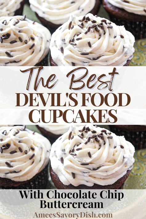 Desserts Using Devils Food Cake, Devils Food Cake Cupcakes, Devils Food Cupcakes Moist, Icing For Devils Food Cake, Devils Food Cake Mix Cupcakes, Devil Food Cake Mix Recipes, Devils Food Cake Mix Recipe Ideas, Devils Food Cupcake, Frosting For Chocolate Cupcakes