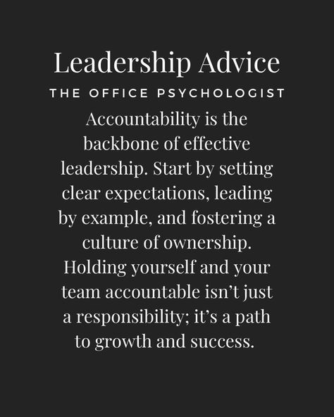 Leadership isn’t just about guiding a team; it’s about accountability—accountability to oneself and to those you lead. If you find it challenging to hold yourself and your team accountable, you’re not alone. However, this is a crucial aspect of effective leadership. Begin by setting clear expectations. Make sure your team understands their roles, responsibilities, and the standards of performance. Lead by example; your actions should reflect the values and expectations you set. Foster a cultur Leadership Vs Boss, Challenges At Work Quotes, Work Value Quotes, Work Accountability Quotes, Be The Example Quotes, Value Employees Quotes, Authentic Leadership Quotes, Lead By Example Quotes Leadership, Leadership Is Hard Quotes