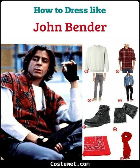 John Bender (The Breakfast Club) Costume for Cosplay & Halloween 2021 Bender Costume Breakfast Club, John Bender Costume, Club Costumes Halloween, Movie Character Costumes Men, The Breakfast Club Costume, Costume Movie Characters, Bender Breakfast Club, Bender The Breakfast Club, John Bender Breakfast Club