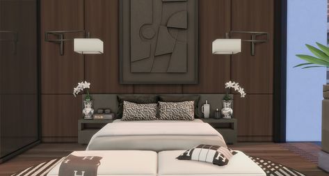 Sims 4 Cc Apartment, Bachelor Apartments, San Myshuno, Sims 4 Bedroom, Midtown Manhattan, Sims 4 Build, Sims 4 Cc, Apartment Interior, Sims Cc