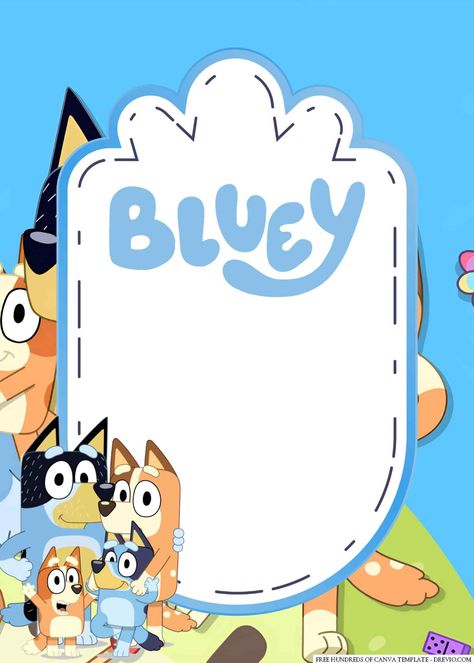 Come and Play! Don't Miss Bluey Birthday Invitations Bluey Birthday Invitation Card, Bluey Invitations Template, Bluey Birthday Invitation Free, Bluey Birthday Invitation Template Free, Bluey Birthday Party Invitations, Bluey Party Invitations, Bluey Happy Birthday, Bluey And Bingo Costume, Bluey Invitations