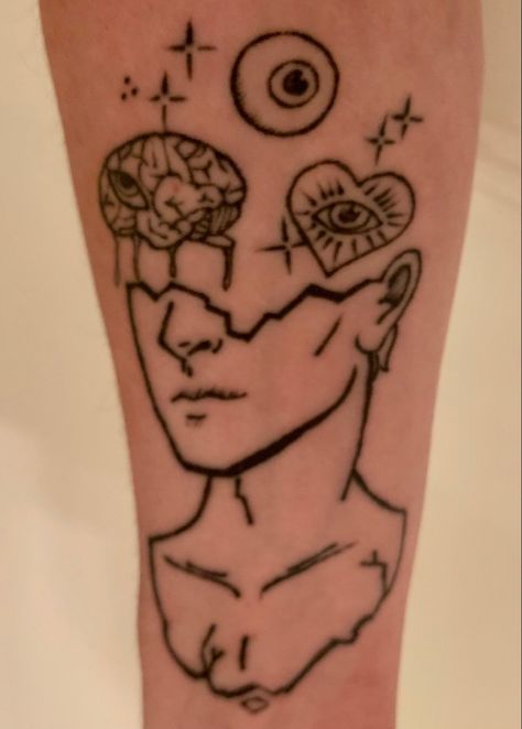 Open Your Eyes Tattoo, Open Mind Open Heart Tattoo, Open Mind Tattoo Ideas, Open Your Mind Tattoo, Open Minded Tattoo, Open Mind Tattoo, Open Heart Tattoo, My Own Tattoo, Mind Tattoo