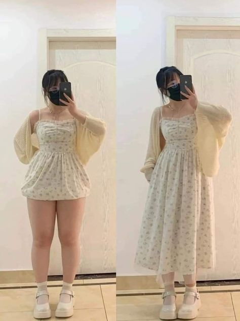 Korean Style Outfits Plus Size, Thick Asian Outfit, Asian Plus Size Outfits, Royalty Aesthetic Outfit, Chubby Girl Fashion Outfits, Clothes For Chubby Girls, Chubby Dress Outfit, Picnic Outfit Plus Size, Short And Chubby Fashion Outfits