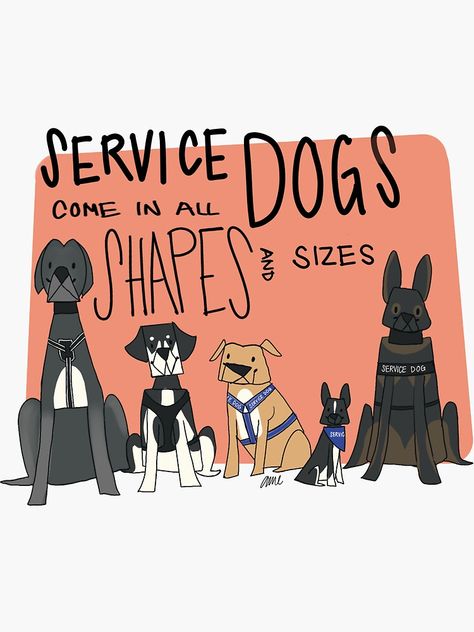 "Service Dog PSA" Sticker by Art-2-d2 | Redbubble Psa Poster, Psychiatric Service Dog, Service Dog Patches, Service Dogs Gear, Service Dog Training, Service Dog Vests, Dog Cafe, Emotional Support Dog, Dog Patch