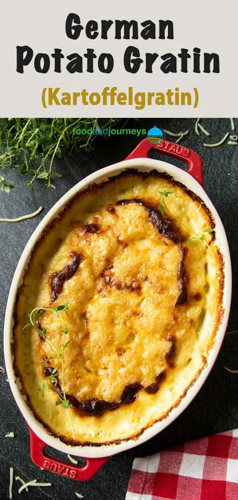 German Scalloped Potatoes, German Potato Casserole, Victorian Stewed Potatoes, German Side Dishes Easy, Cheesy Vegetables, Yule 2024, German Potato Recipes, German Side Dishes, German Dinner