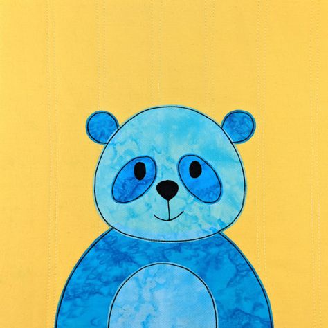 Free Applique Patterns, Bear Quilts, Applique Templates, Sewing Appliques, Quilt As You Go, Animal Quilts, Easy Quilt Patterns, Boy Quilts, Colorful Quilts