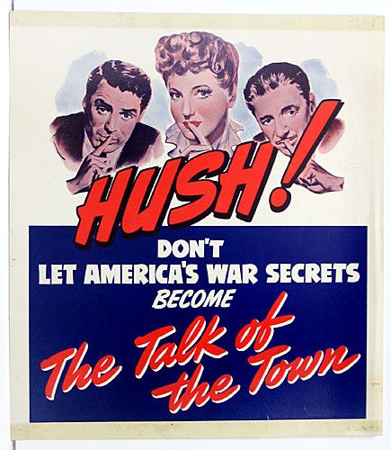 "The Talk of the Town". Cary Grant, Jean Arthur and Ronald Coleman American Propaganda, Wwii Propaganda Posters, Ww2 Propaganda Posters, Ww2 Propaganda, Wwii Propaganda, Jean Arthur, Ronald Colman, Ww2 Posters, Wwii Posters