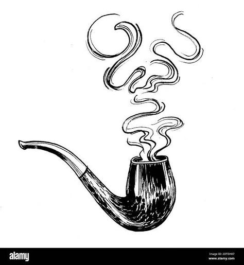 Smoker Drawings, Drawing Inspo, Black And White Drawing, Crayon, Stock Photos, Black And White, Drawings, Art