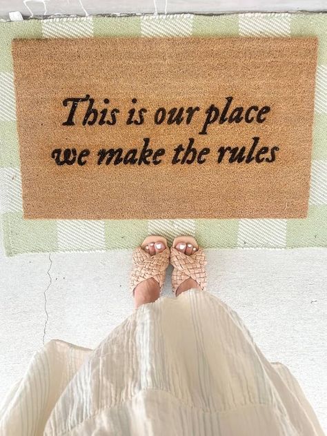 Amazon.com: Indoor mat-This is Our Place, We Make The Rules-Winter Washable Entrance Doormat,Holiday Indoor mat Bathroom Rugs Non Slip Absorbent Mud Trapper Mats,Wipe Your Paws Doormat Outdoor,16 * 24inch : Patio, Lawn & Garden Lover House, College House, College Apartment Decor, Indoor Mat, Inspire Me Home Decor, Our Place, Apartment Decor Inspiration, Barbie Dream House, First Apartment